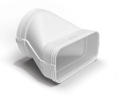 Přechod z ploché 222x89 na kulatou 150