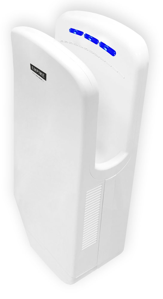 EMPIRE X DRY AUTOMATIC TRYSKOVÝ OSOUŠEČ ABS PLAST BÍLÝ