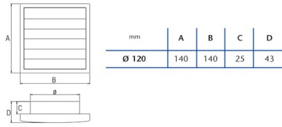 Spádová mřížka B-12